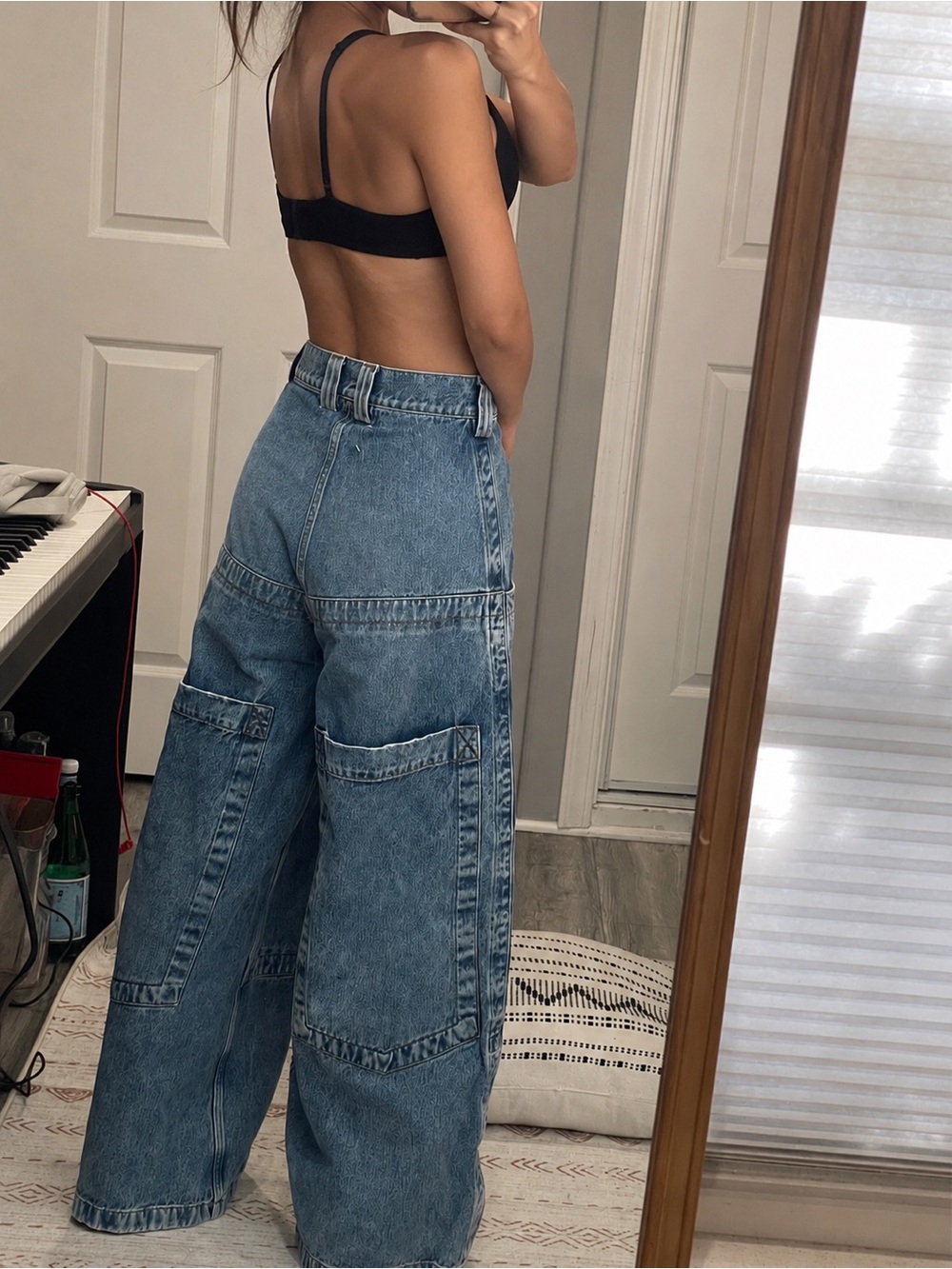 Maison Martin Margiela Light Blue Wide-Leg Jeans - Picture 2 of 10